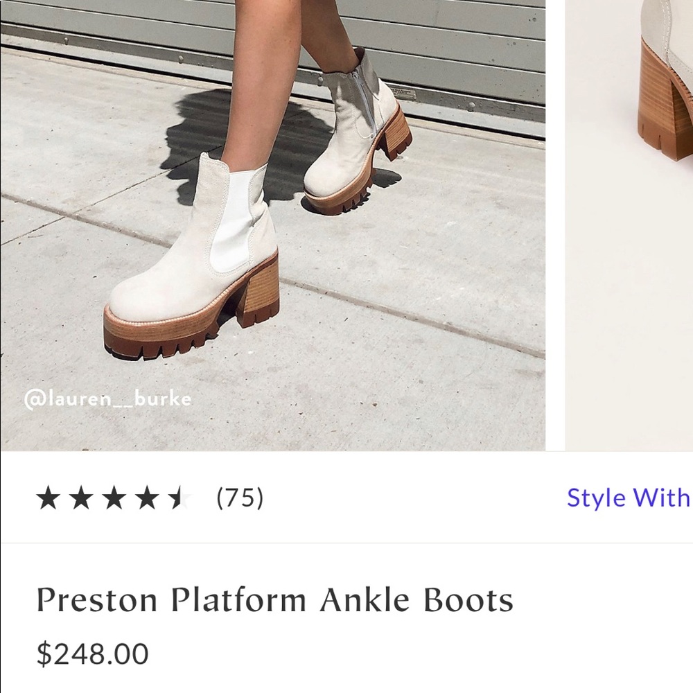 NWT Bone Jeffrey Campbell Preston Boots